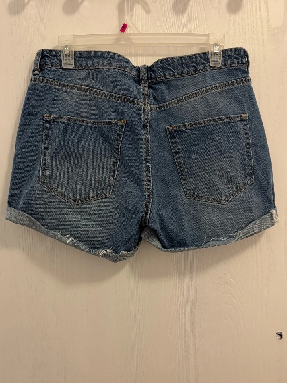 & Denim Blue Regular Waist Fit Denim Jean Shorts Women’s Size 10 NWOT